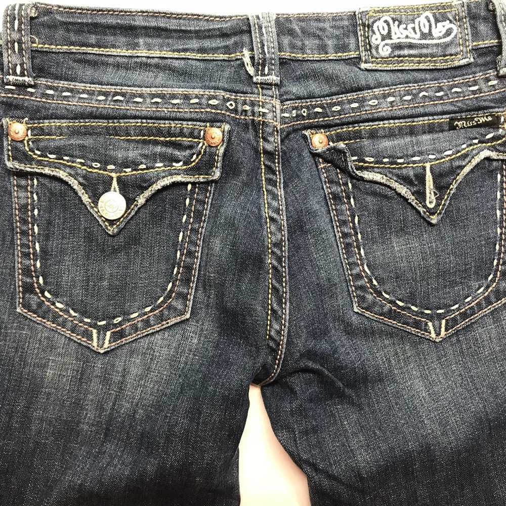 Miss Me Boot Cut Flap Jeans Size 30